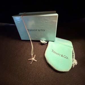 Tiffany & Co. Silver Starfish Pendant Necklace
